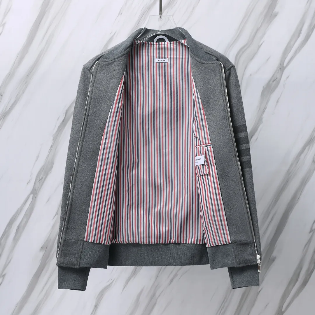 ：F 12（TB ） New Arrival THOM BROWNE .TB TB TB logo TBAuthentic 2.5cm Premium Factory Gray Versatile TBAuthentic TB ！ ：Gray/Navy Blue Size：1/2/3/4